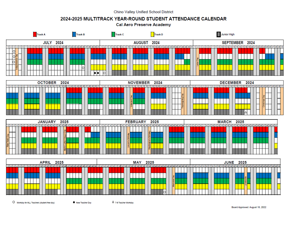 2024-2025 Academic Calendar